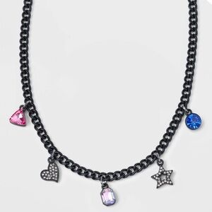 ⭐️ Wild Fable Charm Necklace - Black and Blue